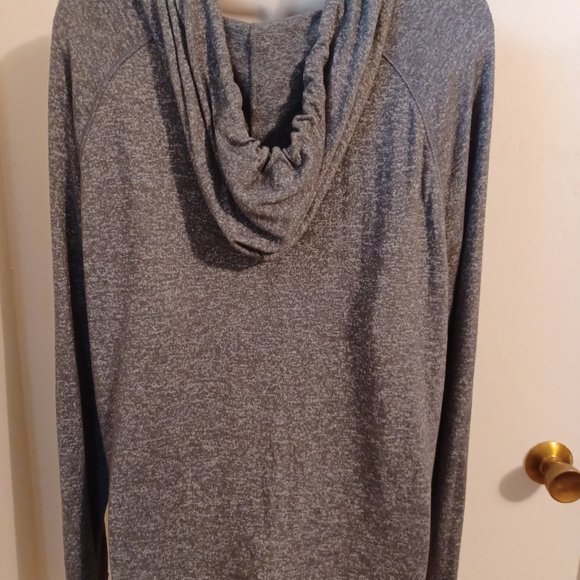 Victoria Secret PINK Black Hearts Gray Hoodie Medium - Picture 6 of 8